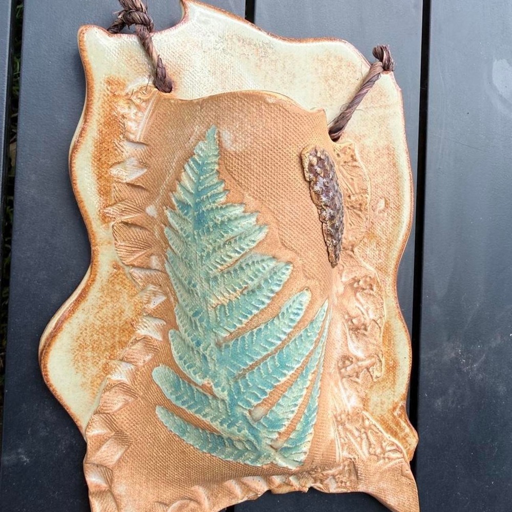 Beautiful handmade artisan ceramic wall pocket